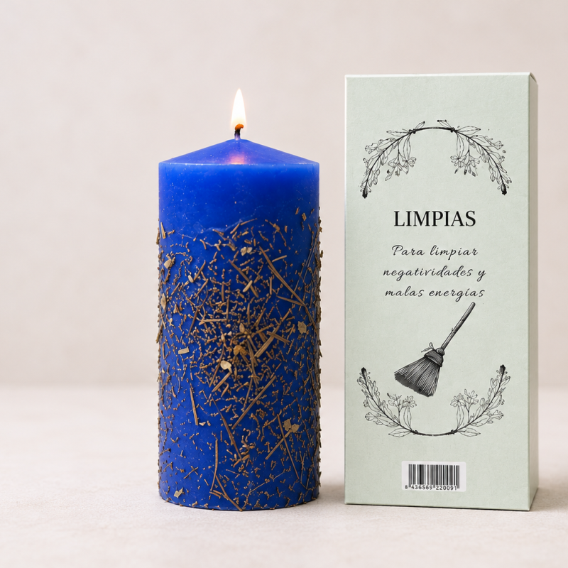 Velón Herbóreo Limpias – Limpieza Energética y Purificación