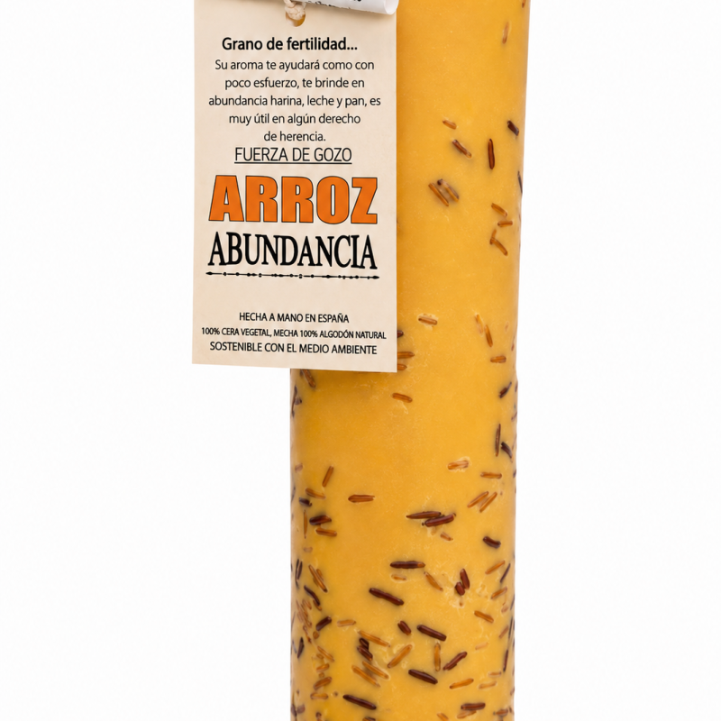 Vela Artesanal con Arroz - Abundancia