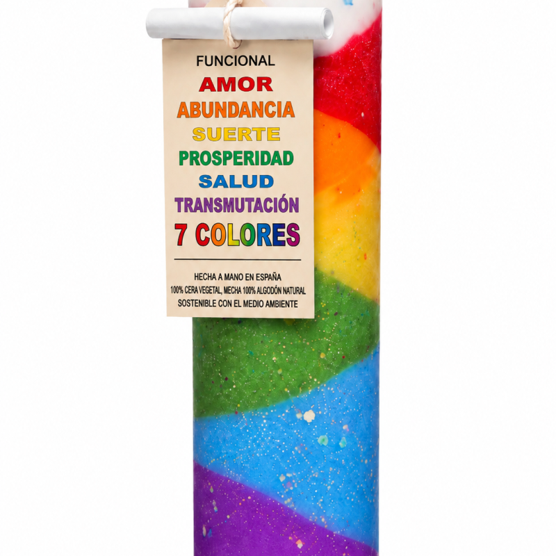 Vela Artesanal de Color - 7 Colores